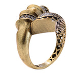 Ribbon Pavé Sculptural Statement Ring