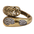 Scrollwork Pavé Bypass Ring