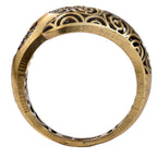 Scrollwork Pavé Bypass Ring