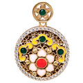 NE-PD-0060 Silver Double-Sided Pendant