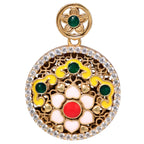 NE-PD-0060 Silver Double-Sided Pendant
