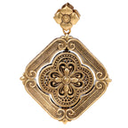 NE-PD-0059 Silver Double-Sided Pendant