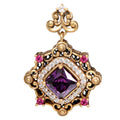 NE-PD-0058 Silverl Double-Sided Pendant