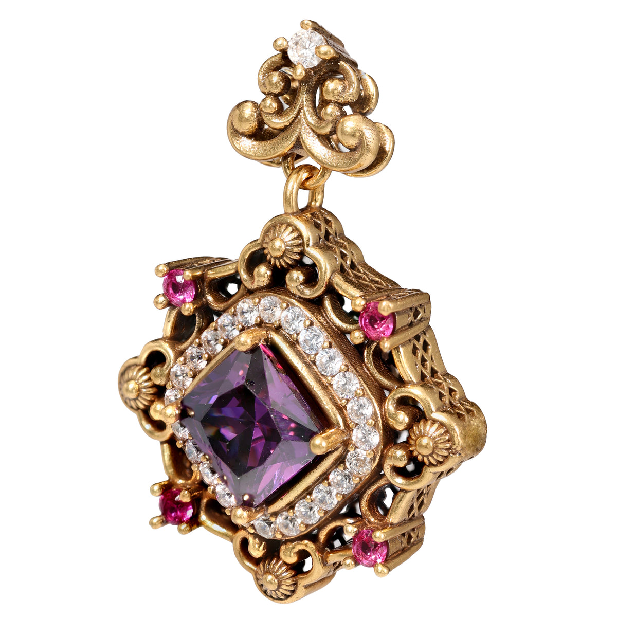 NE-PD-0058 Silverl Double-Sided Pendant