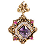 NE-PD-0058 Silverl Double-Sided Pendant