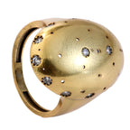 Domed Scattered Stone Statement Ring