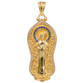 NE-PD-0056 Silver Double-Sided Pendant