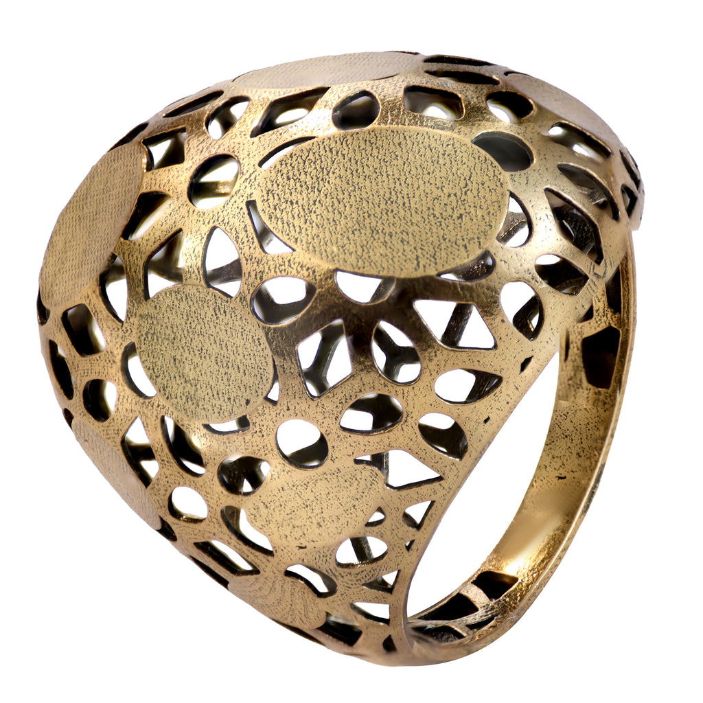 Organic Openwork Statement Ring