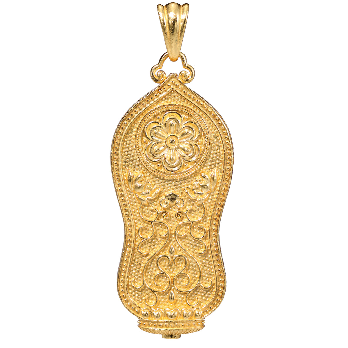 NE-PD-0056 Silver Double-Sided Pendant