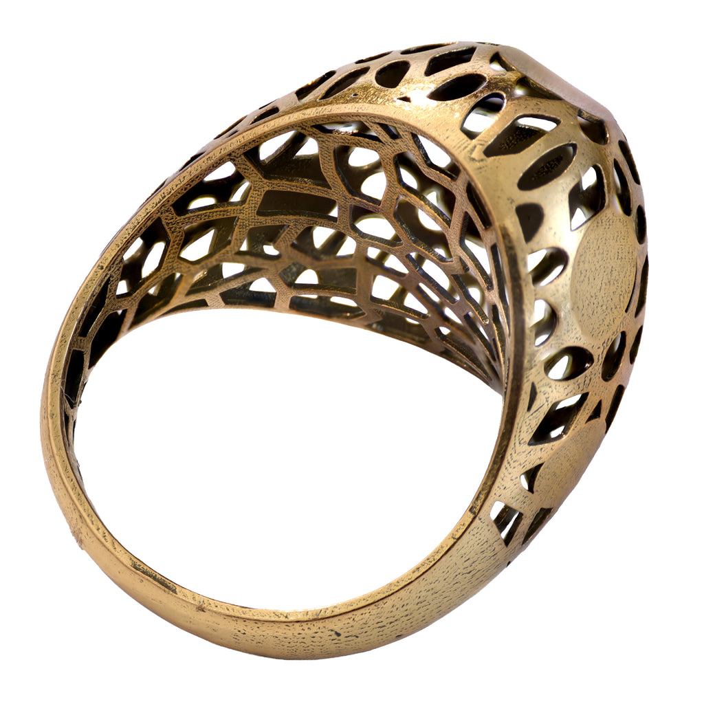 Organic Openwork Statement Ring