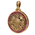 NE-PD-0055 Silver Double-Sided Pendant