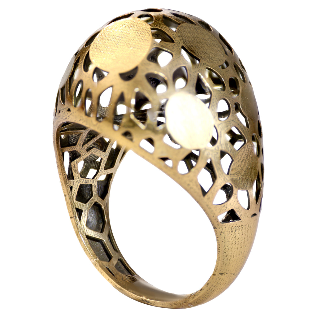 Organic Openwork Statement Ring