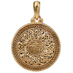 NE-PD-0055 Silver Double-Sided Pendant