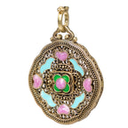 NE-PD-0054 Silver Double-Sided Pendant