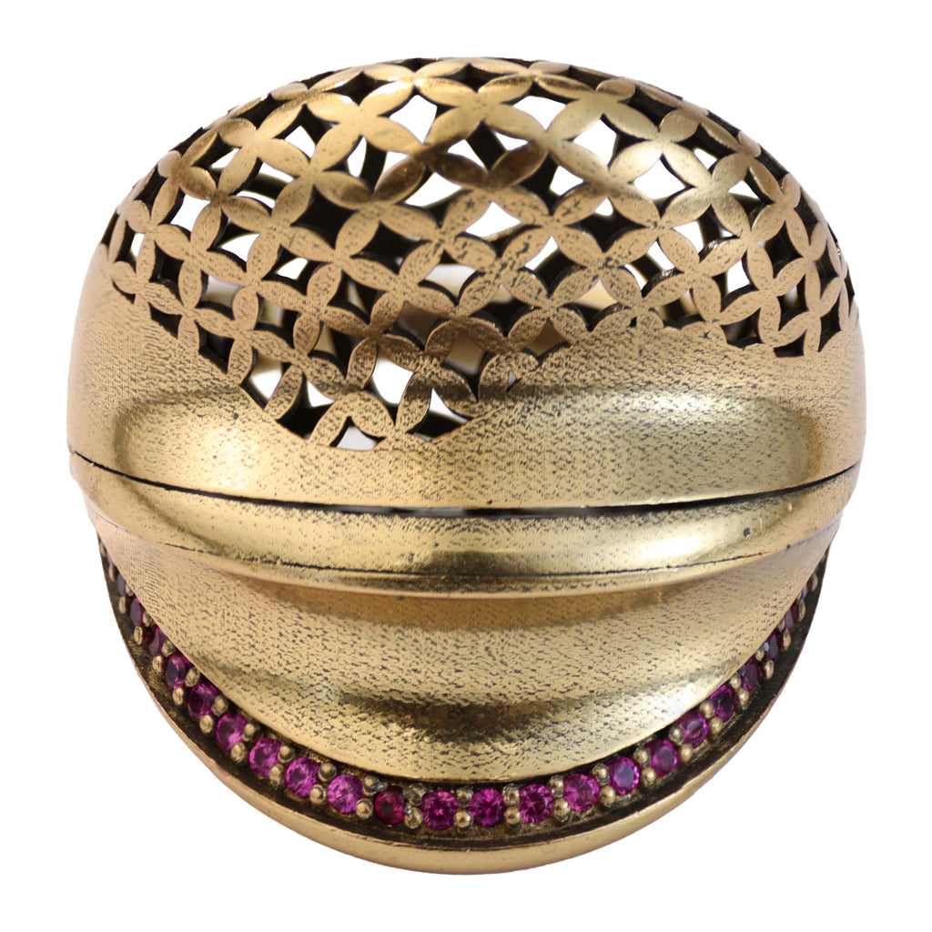 Layered Openwork Pavé Statement Ring