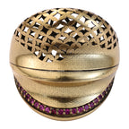 Layered Openwork Pavé Statement Ring