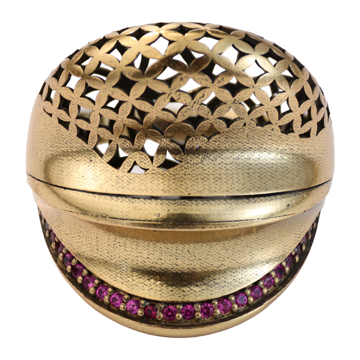 Layered Openwork Pavé Statement Ring