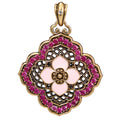 NE-PD-0053 Silver Double-Sided Pendant