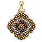 NE-PD-0053 Silver Double-Sided Pendant