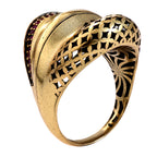 Layered Openwork Pavé Statement Ring