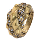Woven Pavé Statement Ring