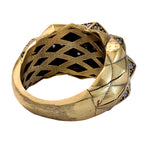 Woven Pavé Statement Ring