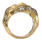 Woven Pavé Statement Ring