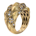 Woven Pavé Statement Ring