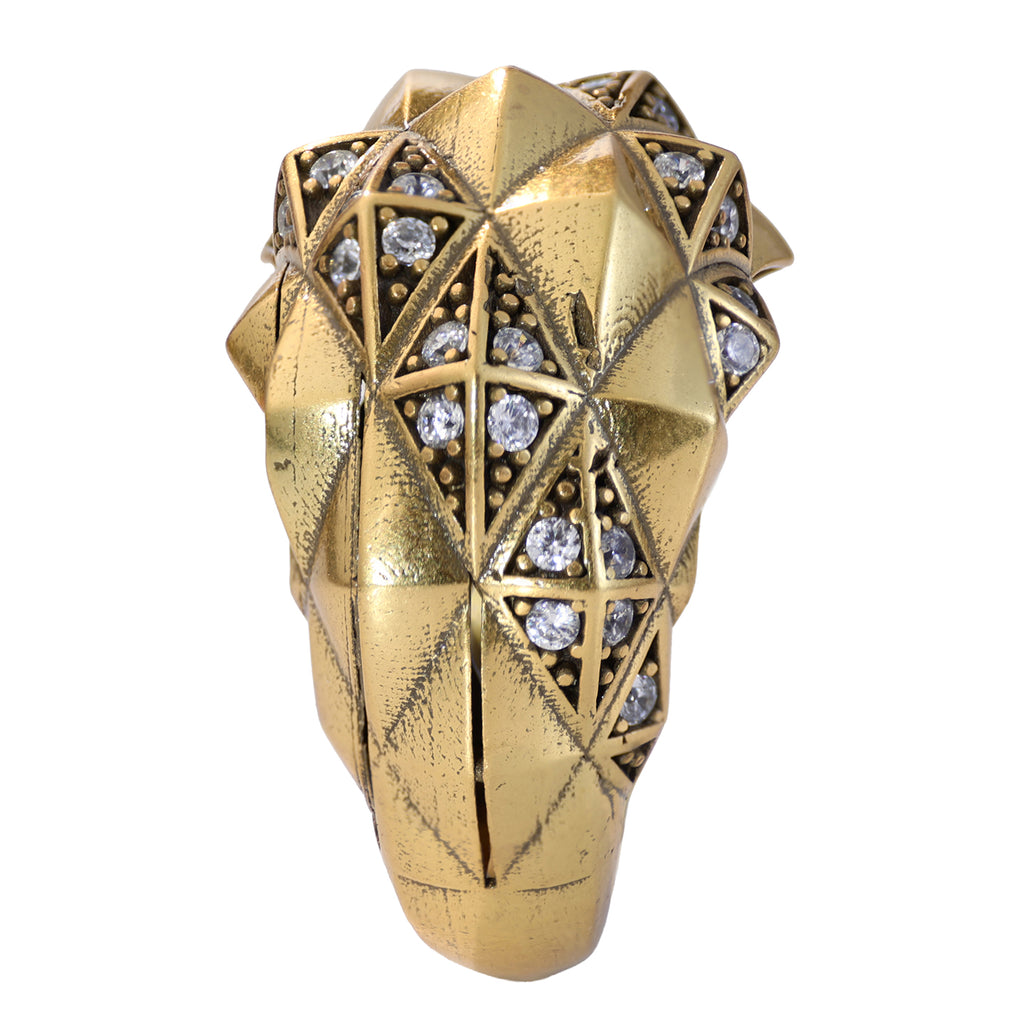 Woven Pavé Statement Ring