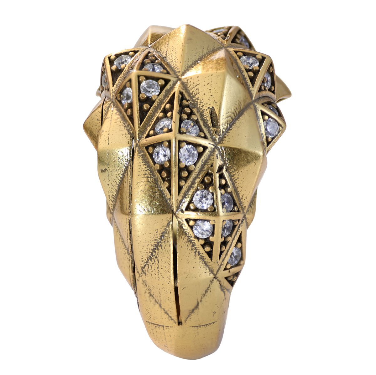 Woven Pavé Statement Ring