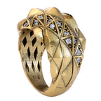 Woven Pavé Statement Ring