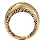 Diagonal Pavé Dome Statement Ring