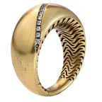 Diagonal Pavé Dome Statement Ring