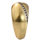 Diagonal Pavé Dome Statement Ring