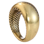 Diagonal Pavé Dome Statement Ring