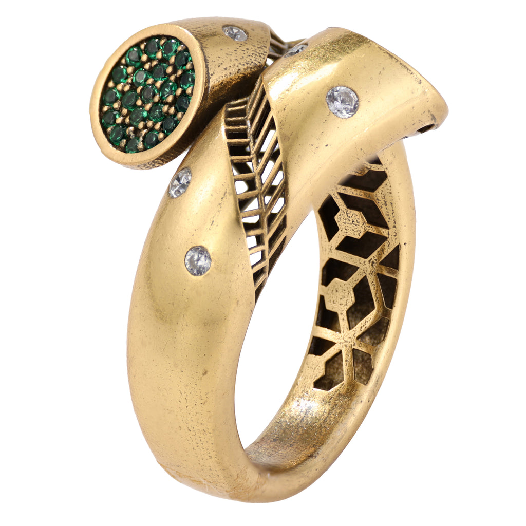 Pavé Disc Bypass Ring