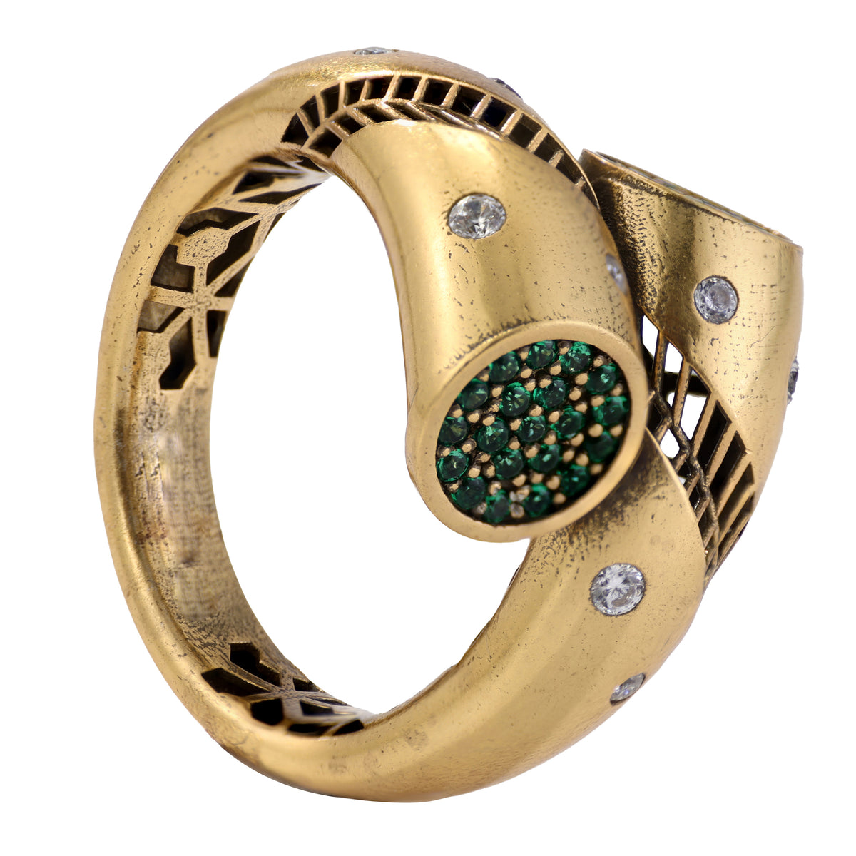 Pavé Disc Bypass Ring