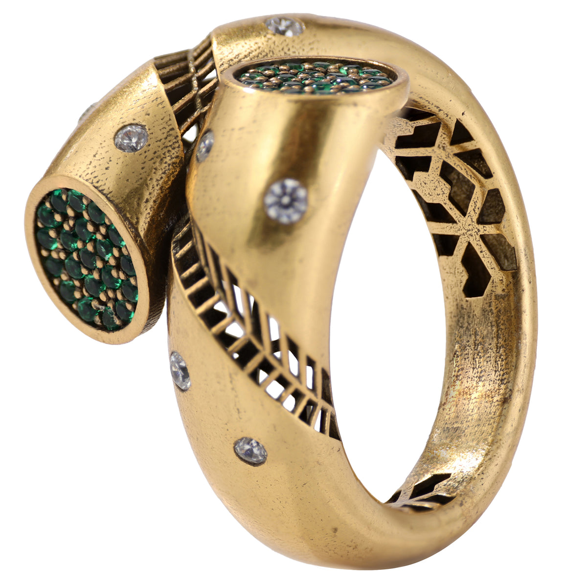 Pavé Disc Bypass Ring