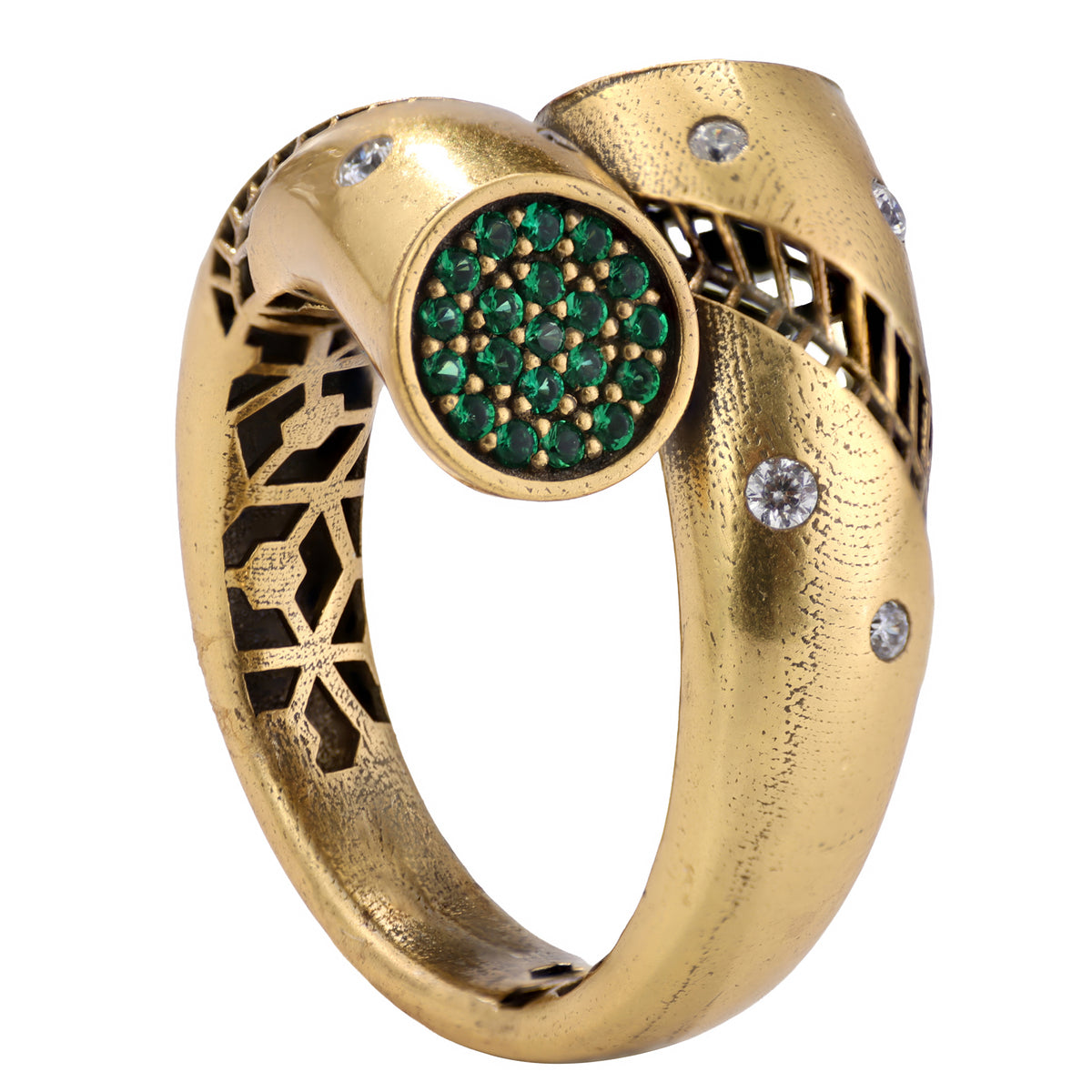 Pavé Disc Bypass Ring