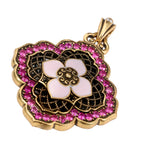 NE-PD-0053 Silver Double-Sided Pendant