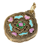 NE-PD-0054 Silver Double-Sided Pendant