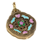 NE-PD-0054 Silver Double-Sided Pendant