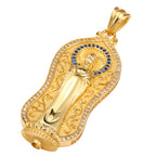 NE-PD-0056 Silver Double-Sided Pendant