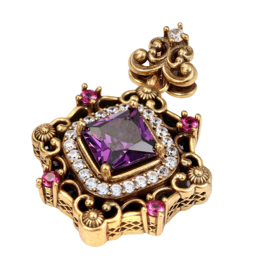 NE-PD-0058 Silverl Double-Sided Pendant