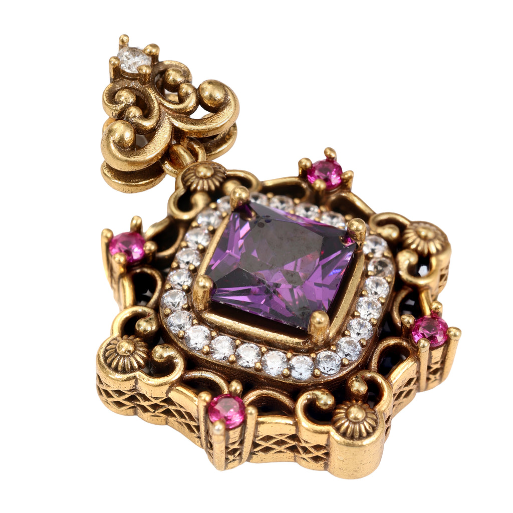 NE-PD-0058 Silverl Double-Sided Pendant