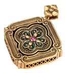NE-PD-0059 Silver Double-Sided Pendant