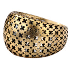 Geometric Cutout Statement Ring