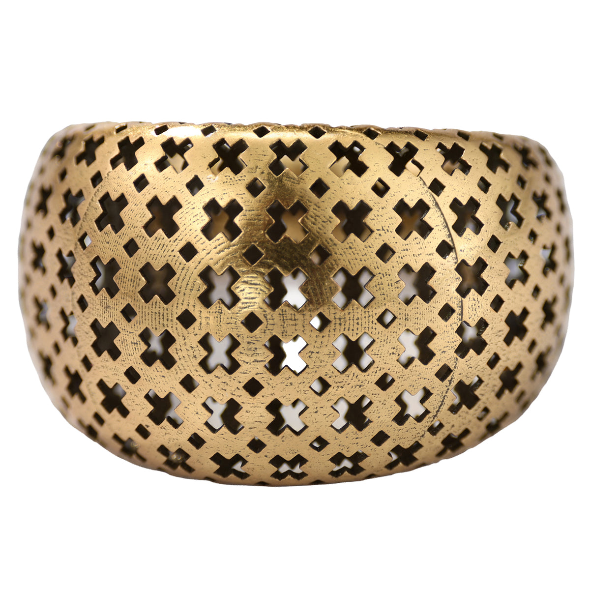 Geometric Cutout Statement Ring