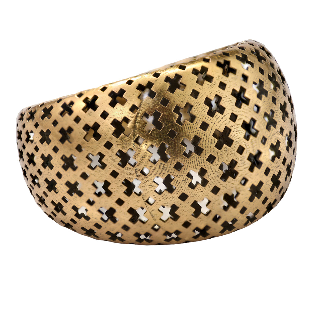 Geometric Cutout Statement Ring