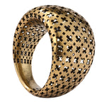 Geometric Cutout Statement Ring